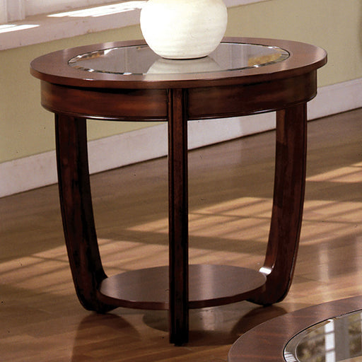 Crystal Falls Dark Cherry End Table - Premium End Table from FOA East - Just $257.40! Shop now at Furniture Wholesale Plus  We are the best furniture store in Nashville, Hendersonville, Goodlettsville, Madison, Antioch, Mount Juliet, Lebanon, Gallatin, Springfield, Murfreesboro, Franklin, Brentwood