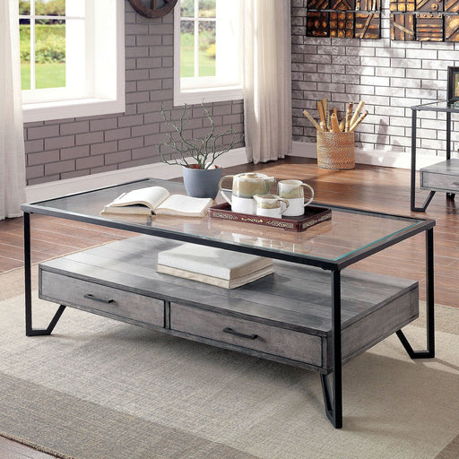PONDERAY Coffee Table - Premium Coffee Table from FOA East - Just $444.60! Shop now at Furniture Wholesale Plus  We are the best furniture store in Nashville, Hendersonville, Goodlettsville, Madison, Antioch, Mount Juliet, Lebanon, Gallatin, Springfield, Murfreesboro, Franklin, Brentwood