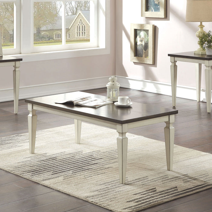 MONMOUTH 3 Pc. Table Set, Antq. White - Premium Table Set from FOA East - Just $374.40! Shop now at Furniture Wholesale Plus  We are the best furniture store in Nashville, Hendersonville, Goodlettsville, Madison, Antioch, Mount Juliet, Lebanon, Gallatin, Springfield, Murfreesboro, Franklin, Brentwood