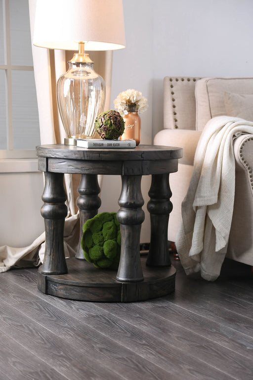 Mika Antique Gray End Table - Premium End Table from FOA East - Just $610.35! Shop now at Furniture Wholesale Plus  We are the best furniture store in Nashville, Hendersonville, Goodlettsville, Madison, Antioch, Mount Juliet, Lebanon, Gallatin, Springfield, Murfreesboro, Franklin, Brentwood