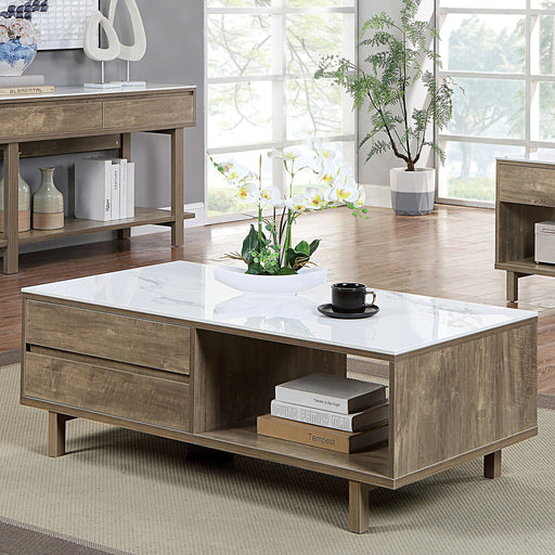 EUTERPE Coffee Table, White/Natural - Premium Coffee Table from FOA East - Just $395.85! Shop now at Furniture Wholesale Plus  We are the best furniture store in Nashville, Hendersonville, Goodlettsville, Madison, Antioch, Mount Juliet, Lebanon, Gallatin, Springfield, Murfreesboro, Franklin, Brentwood