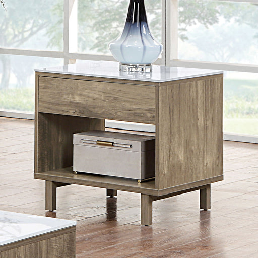 EUTERPE End Table, White/Natural - Premium End Table from FOA East - Just $185.25! Shop now at Furniture Wholesale Plus  We are the best furniture store in Nashville, Hendersonville, Goodlettsville, Madison, Antioch, Mount Juliet, Lebanon, Gallatin, Springfield, Murfreesboro, Franklin, Brentwood