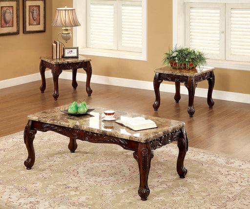 LECHESTER Dark Oak/Ivory 3 Pc. Coffee Table Set - Premium Table Set from FOA East - Just $559.65! Shop now at Furniture Wholesale Plus  We are the best furniture store in Nashville, Hendersonville, Goodlettsville, Madison, Antioch, Mount Juliet, Lebanon, Gallatin, Springfield, Murfreesboro, Franklin, Brentwood