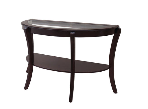 Finley Espresso Semi-Oval Coffee Table - Premium Coffee Table from FOA East - Just $278.85! Shop now at Furniture Wholesale Plus  We are the best furniture store in Nashville, Hendersonville, Goodlettsville, Madison, Antioch, Mount Juliet, Lebanon, Gallatin, Springfield, Murfreesboro, Franklin, Brentwood
