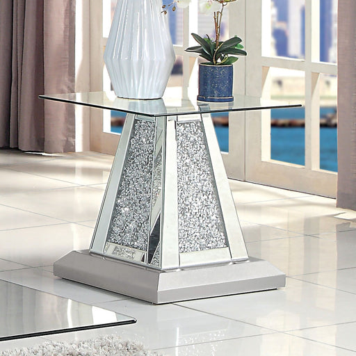 REGENSWIL End Table, Silver - Premium End Table from FOA East - Just $727.35! Shop now at Furniture Wholesale Plus  We are the best furniture store in Nashville, Hendersonville, Goodlettsville, Madison, Antioch, Mount Juliet, Lebanon, Gallatin, Springfield, Murfreesboro, Franklin, Brentwood