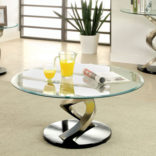 NOVA Satin Plated/Black Coffee Table - Premium Coffee Table from FOA East - Just $631.80! Shop now at Furniture Wholesale Plus  We are the best furniture store in Nashville, Hendersonville, Goodlettsville, Madison, Antioch, Mount Juliet, Lebanon, Gallatin, Springfield, Murfreesboro, Franklin, Brentwood
