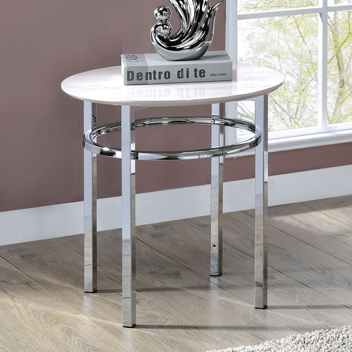 MARIAH Round End Table - Premium End Table from FOA East - Just $115.05! Shop now at Furniture Wholesale Plus  We are the best furniture store in Nashville, Hendersonville, Goodlettsville, Madison, Antioch, Mount Juliet, Lebanon, Gallatin, Springfield, Murfreesboro, Franklin, Brentwood