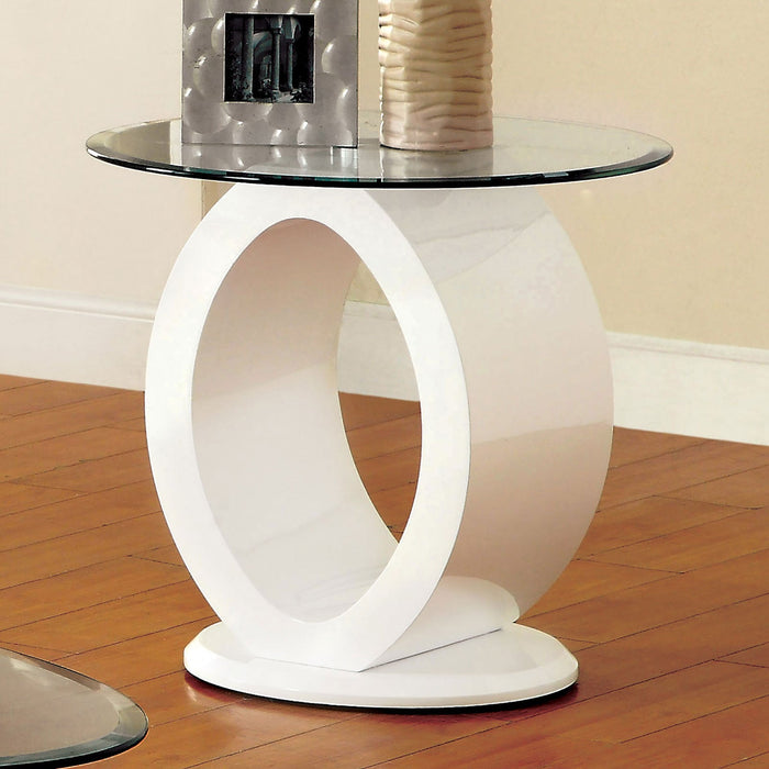 LODIA III White End Table, White - Premium End Table from FOA East - Just $351! Shop now at Furniture Wholesale Plus  We are the best furniture store in Nashville, Hendersonville, Goodlettsville, Madison, Antioch, Mount Juliet, Lebanon, Gallatin, Springfield, Murfreesboro, Franklin, Brentwood
