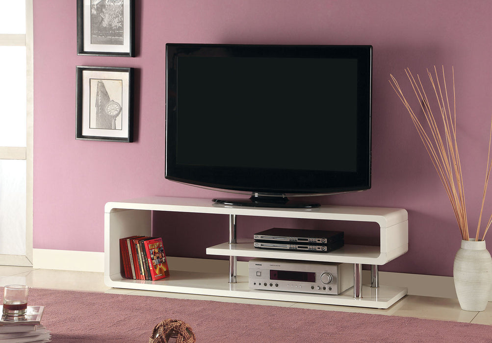 Ninove II White 55" TV Console - Premium TV Stand from FOA East - Just $374.40! Shop now at Furniture Wholesale Plus  We are the best furniture store in Nashville, Hendersonville, Goodlettsville, Madison, Antioch, Mount Juliet, Lebanon, Gallatin, Springfield, Murfreesboro, Franklin, Brentwood
