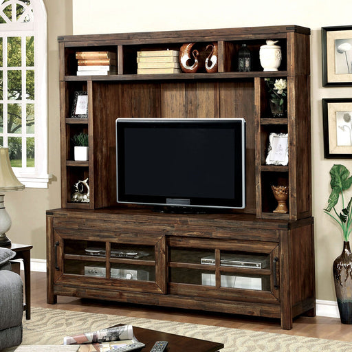 Hopkins Dark Walnut 72" TV Console + Hutch - Premium TV Stand from FOA East - Just $1051.05! Shop now at Furniture Wholesale Plus  We are the best furniture store in Nashville, Hendersonville, Goodlettsville, Madison, Antioch, Mount Juliet, Lebanon, Gallatin, Springfield, Murfreesboro, Franklin, Brentwood