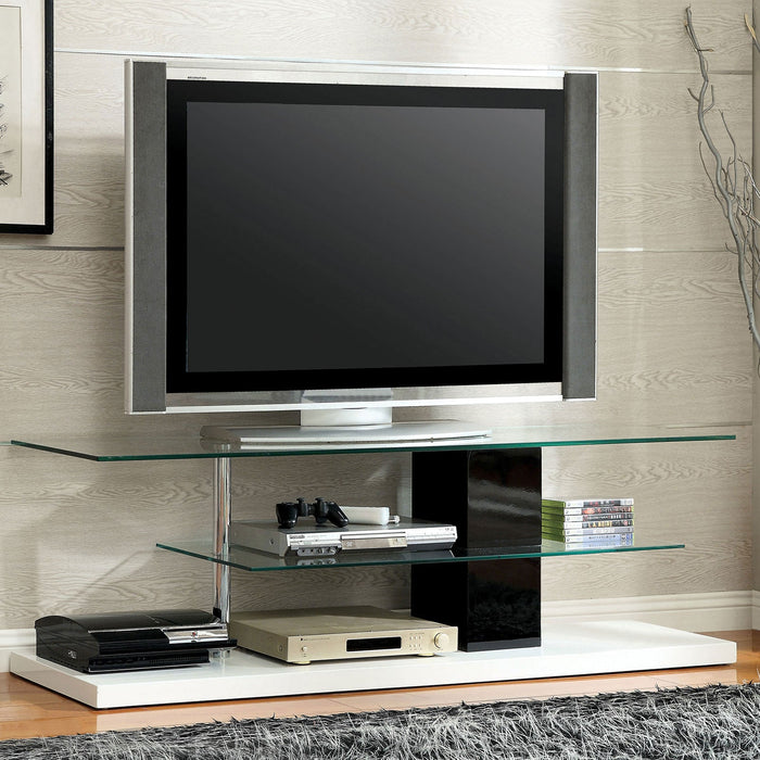 Neapoli Black/White 63" TV Console - Premium TV Stand from FOA East - Just $349.05! Shop now at Furniture Wholesale Plus  We are the best furniture store in Nashville, Hendersonville, Goodlettsville, Madison, Antioch, Mount Juliet, Lebanon, Gallatin, Springfield, Murfreesboro, Franklin, Brentwood