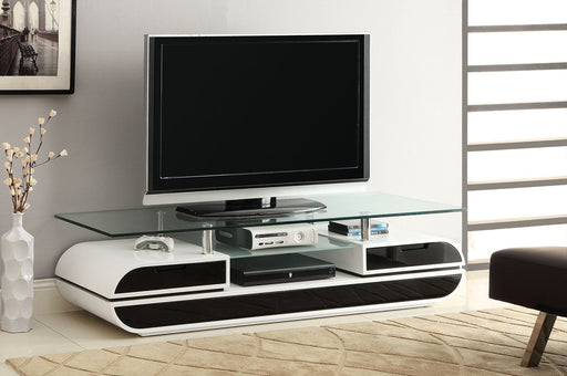 Evos Black/White 63" TV Console - Premium TV Stand from FOA East - Just $820.95! Shop now at Furniture Wholesale Plus  We are the best furniture store in Nashville, Hendersonville, Goodlettsville, Madison, Antioch, Mount Juliet, Lebanon, Gallatin, Springfield, Murfreesboro, Franklin, Brentwood