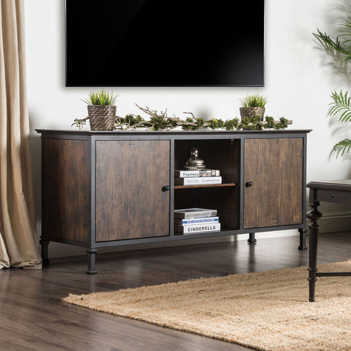 Broadland Medium Weathered Oak 60" TV Stand - Premium TV Stand from FOA East - Just $491.40! Shop now at Furniture Wholesale Plus  We are the best furniture store in Nashville, Hendersonville, Goodlettsville, Madison, Antioch, Mount Juliet, Lebanon, Gallatin, Springfield, Murfreesboro, Franklin, Brentwood