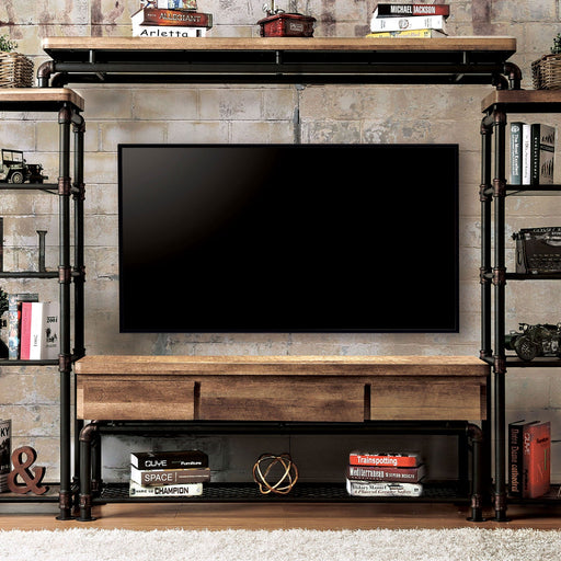Kebbyll Antique Black/Natural Tone 60" TV Stand - Premium TV Stand from FOA East - Just $585! Shop now at Furniture Wholesale Plus  We are the best furniture store in Nashville, Hendersonville, Goodlettsville, Madison, Antioch, Mount Juliet, Lebanon, Gallatin, Springfield, Murfreesboro, Franklin, Brentwood