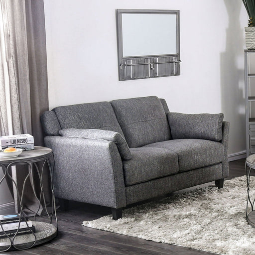 Yazmin Gray Love Seat - Premium Loveseat from FOA East - Just $491.40! Shop now at Furniture Wholesale Plus  We are the best furniture store in Nashville, Hendersonville, Goodlettsville, Madison, Antioch, Mount Juliet, Lebanon, Gallatin, Springfield, Murfreesboro, Franklin, Brentwood