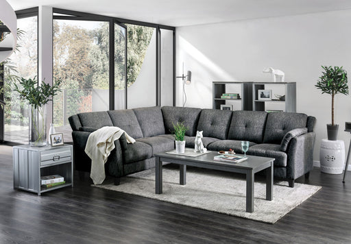 Kaleigh Gray Sectional - Premium Sectional from FOA East - Just $1246.05! Shop now at Furniture Wholesale Plus  We are the best furniture store in Nashville, Hendersonville, Goodlettsville, Madison, Antioch, Mount Juliet, Lebanon, Gallatin, Springfield, Murfreesboro, Franklin, Brentwood