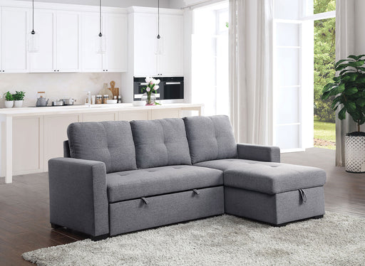 POLLY Sectional, Gray - Premium Sectional from FOA East - Just $936! Shop now at Furniture Wholesale Plus  We are the best furniture store in Nashville, Hendersonville, Goodlettsville, Madison, Antioch, Mount Juliet, Lebanon, Gallatin, Springfield, Murfreesboro, Franklin, Brentwood