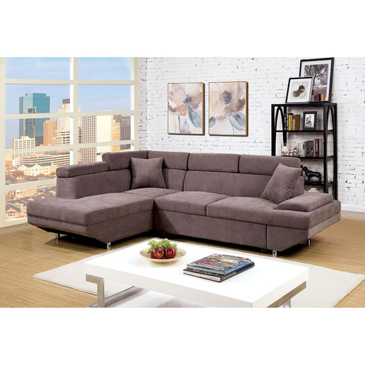 Foreman Brown Sectional, Brown - Premium Sectional from FOA East - Just $1639.95! Shop now at Furniture Wholesale Plus  We are the best furniture store in Nashville, Hendersonville, Goodlettsville, Madison, Antioch, Mount Juliet, Lebanon, Gallatin, Springfield, Murfreesboro, Franklin, Brentwood