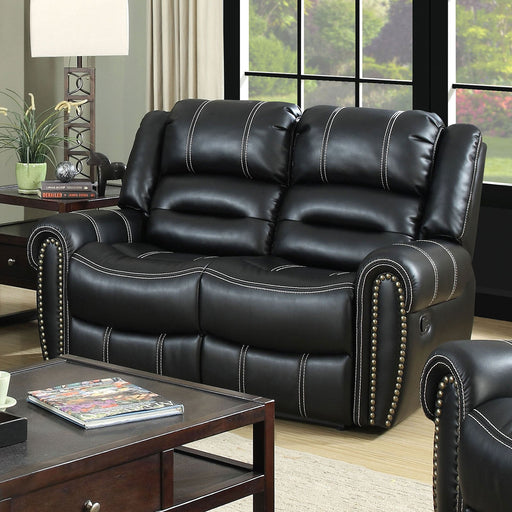 FREDERICK Black Love Seat - Premium Loveseat from FOA East - Just $891.15! Shop now at Furniture Wholesale Plus  We are the best furniture store in Nashville, Hendersonville, Goodlettsville, Madison, Antioch, Mount Juliet, Lebanon, Gallatin, Springfield, Murfreesboro, Franklin, Brentwood