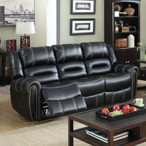 FREDERICK Black Sofa - Premium Sofa from FOA East - Just $1146.60! Shop now at Furniture Wholesale Plus  We are the best furniture store in Nashville, Hendersonville, Goodlettsville, Madison, Antioch, Mount Juliet, Lebanon, Gallatin, Springfield, Murfreesboro, Franklin, Brentwood
