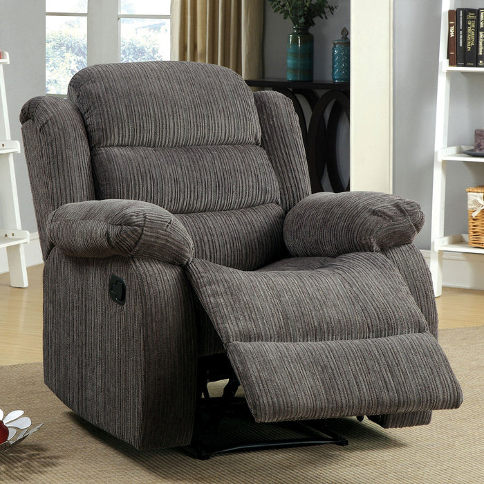 MILLVILLE Gray Recliner - Premium Recliner from FOA East - Just $540.15! Shop now at Furniture Wholesale Plus  We are the best furniture store in Nashville, Hendersonville, Goodlettsville, Madison, Antioch, Mount Juliet, Lebanon, Gallatin, Springfield, Murfreesboro, Franklin, Brentwood
