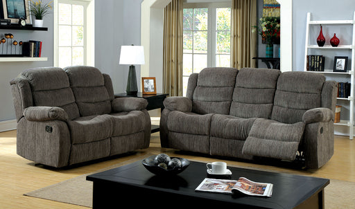 MILLVILLE Gray Sofa + Love Seat - Premium Living Room Set from FOA East - Just $1965.60! Shop now at Furniture Wholesale Plus  We are the best furniture store in Nashville, Hendersonville, Goodlettsville, Madison, Antioch, Mount Juliet, Lebanon, Gallatin, Springfield, Murfreesboro, Franklin, Brentwood