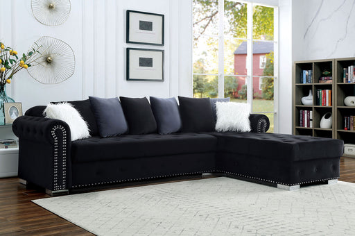 WILMINGTON Sectional, Black - Premium Sectional from FOA East - Just $1922.70! Shop now at Furniture Wholesale Plus  We are the best furniture store in Nashville, Hendersonville, Goodlettsville, Madison, Antioch, Mount Juliet, Lebanon, Gallatin, Springfield, Murfreesboro, Franklin, Brentwood