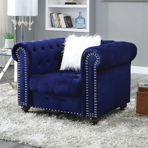 GIACOMO Chair, Blue - Premium Chair from FOA East - Just $540.15! Shop now at Furniture Wholesale Plus  We are the best furniture store in Nashville, Hendersonville, Goodlettsville, Madison, Antioch, Mount Juliet, Lebanon, Gallatin, Springfield, Murfreesboro, Franklin, Brentwood