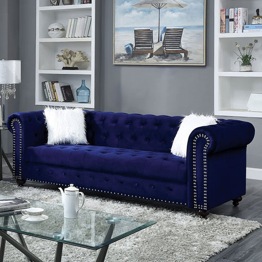 GIACOMO Sofa, Blue - Premium Sofa from FOA East - Just $1078.35! Shop now at Furniture Wholesale Plus  We are the best furniture store in Nashville, Hendersonville, Goodlettsville, Madison, Antioch, Mount Juliet, Lebanon, Gallatin, Springfield, Murfreesboro, Franklin, Brentwood