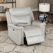 FLORINE Power Glider Recliner, Light Gray - Premium Recliner from FOA East - Just $961.35! Shop now at Furniture Wholesale Plus  We are the best furniture store in Nashville, Hendersonville, Goodlettsville, Madison, Antioch, Mount Juliet, Lebanon, Gallatin, Springfield, Murfreesboro, Franklin, Brentwood