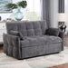 LANBERIS Futon Sofa w/ Pillows, Gray - Premium Sofa from FOA East - Just $702! Shop now at Furniture Wholesale Plus  We are the best furniture store in Nashville, Hendersonville, Goodlettsville, Madison, Antioch, Mount Juliet, Lebanon, Gallatin, Springfield, Murfreesboro, Franklin, Brentwood
