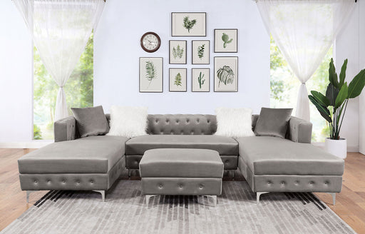 CIABATTONI Sectional, Gray - Premium Sectional from FOA East - Just $2184! Shop now at Furniture Wholesale Plus  We are the best furniture store in Nashville, Hendersonville, Goodlettsville, Madison, Antioch, Mount Juliet, Lebanon, Gallatin, Springfield, Murfreesboro, Franklin, Brentwood