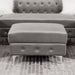 CIABATTONI Ottoman, Gray - Premium Ottoman from FOA East - Just $230.10! Shop now at Furniture Wholesale Plus  We are the best furniture store in Nashville, Hendersonville, Goodlettsville, Madison, Antioch, Mount Juliet, Lebanon, Gallatin, Springfield, Murfreesboro, Franklin, Brentwood