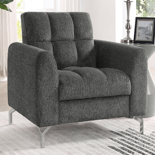 LUPIN Chair, Dark Gray - Premium Chair from FOA East - Just $351! Shop now at Furniture Wholesale Plus  We are the best furniture store in Nashville, Hendersonville, Goodlettsville, Madison, Antioch, Mount Juliet, Lebanon, Gallatin, Springfield, Murfreesboro, Franklin, Brentwood