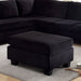 LOMMA Black Ottoman - Premium Ottoman from FOA East - Just $230.10! Shop now at Furniture Wholesale Plus  We are the best furniture store in Nashville, Hendersonville, Goodlettsville, Madison, Antioch, Mount Juliet, Lebanon, Gallatin, Springfield, Murfreesboro, Franklin, Brentwood