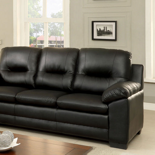 PARMA Black Sofa, Black Pu - Premium Sofa from FOA East - Just $772.20! Shop now at Furniture Wholesale Plus  We are the best furniture store in Nashville, Hendersonville, Goodlettsville, Madison, Antioch, Mount Juliet, Lebanon, Gallatin, Springfield, Murfreesboro, Franklin, Brentwood