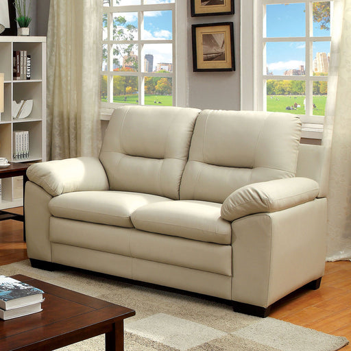 PARMA Warm Gray Love Seat, Ivory - Premium Loveseat from FOA East - Just $631.80! Shop now at Furniture Wholesale Plus  We are the best furniture store in Nashville, Hendersonville, Goodlettsville, Madison, Antioch, Mount Juliet, Lebanon, Gallatin, Springfield, Murfreesboro, Franklin, Brentwood