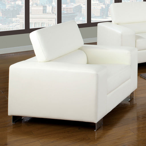 Makri White Chair, White - Premium Chair from FOA East - Just $631.80! Shop now at Furniture Wholesale Plus  We are the best furniture store in Nashville, Hendersonville, Goodlettsville, Madison, Antioch, Mount Juliet, Lebanon, Gallatin, Springfield, Murfreesboro, Franklin, Brentwood