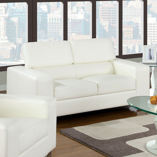Makri White Love Seat, White - Premium Loveseat from FOA East - Just $891.15! Shop now at Furniture Wholesale Plus  We are the best furniture store in Nashville, Hendersonville, Goodlettsville, Madison, Antioch, Mount Juliet, Lebanon, Gallatin, Springfield, Murfreesboro, Franklin, Brentwood