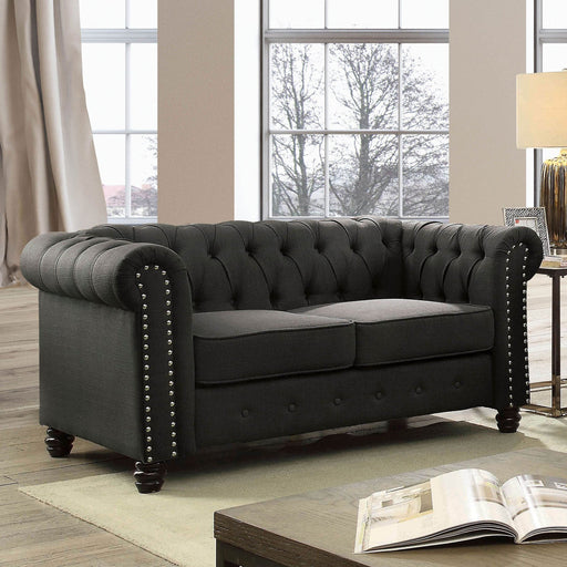 Winifred Gray Love Seat - Premium Loveseat from FOA East - Just $610.35! Shop now at Furniture Wholesale Plus  We are the best furniture store in Nashville, Hendersonville, Goodlettsville, Madison, Antioch, Mount Juliet, Lebanon, Gallatin, Springfield, Murfreesboro, Franklin, Brentwood