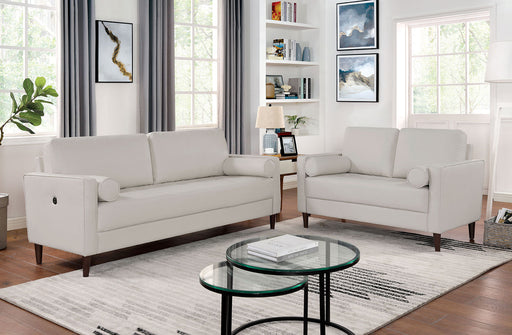 HORGEN Sofa + Loveseat, Off-White - Premium Living Room Set from FOA East - Just $1051.05! Shop now at Furniture Wholesale Plus  We are the best furniture store in Nashville, Hendersonville, Goodlettsville, Madison, Antioch, Mount Juliet, Lebanon, Gallatin, Springfield, Murfreesboro, Franklin, Brentwood