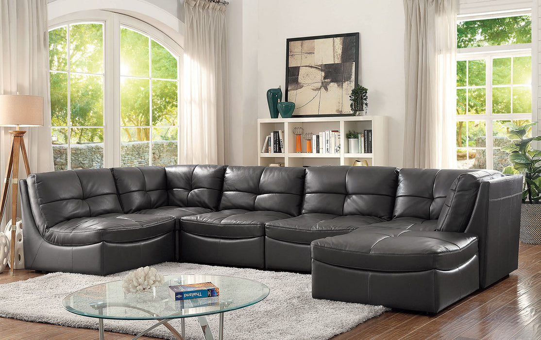 Libbie Gray 6 Pc. Modular Seating Set - Premium Sectional from FOA East - Just $3361.80! Shop now at Furniture Wholesale Plus  We are the best furniture store in Nashville, Hendersonville, Goodlettsville, Madison, Antioch, Mount Juliet, Lebanon, Gallatin, Springfield, Murfreesboro, Franklin, Brentwood