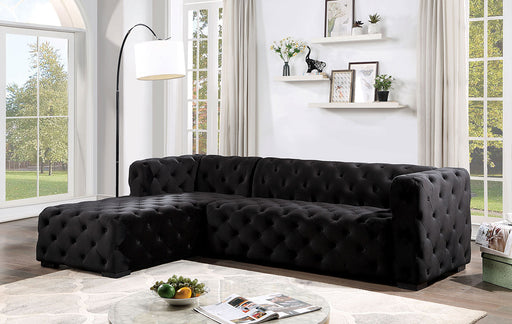 ZENAIDE Sectional, Black - Premium Sectional from FOA East - Just $1548.30! Shop now at Furniture Wholesale Plus  We are the best furniture store in Nashville, Hendersonville, Goodlettsville, Madison, Antioch, Mount Juliet, Lebanon, Gallatin, Springfield, Murfreesboro, Franklin, Brentwood