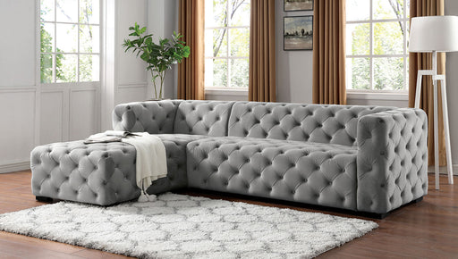 ZENAIDE Sectional, Light Gray - Premium Sectional from FOA East - Just $1548.30! Shop now at Furniture Wholesale Plus  We are the best furniture store in Nashville, Hendersonville, Goodlettsville, Madison, Antioch, Mount Juliet, Lebanon, Gallatin, Springfield, Murfreesboro, Franklin, Brentwood
