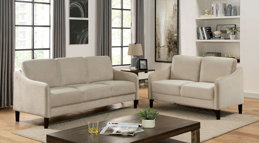 KASSEL Sofa + Loveseat, Beige - Premium Living Room Set from FOA East - Just $889.20! Shop now at Furniture Wholesale Plus  We are the best furniture store in Nashville, Hendersonville, Goodlettsville, Madison, Antioch, Mount Juliet, Lebanon, Gallatin, Springfield, Murfreesboro, Franklin, Brentwood