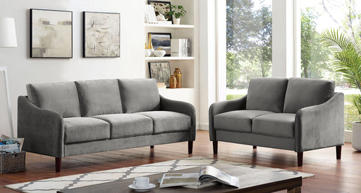 KASSEL Sofa + Loveseat, Gray - Premium Living Room Set from FOA East - Just $889.20! Shop now at Furniture Wholesale Plus  We are the best furniture store in Nashville, Hendersonville, Goodlettsville, Madison, Antioch, Mount Juliet, Lebanon, Gallatin, Springfield, Murfreesboro, Franklin, Brentwood
