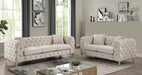 SAPPHIRA Sofa + Loveseat, Beige - Premium Living Room Set from FOA East - Just $1641.90! Shop now at Furniture Wholesale Plus  We are the best furniture store in Nashville, Hendersonville, Goodlettsville, Madison, Antioch, Mount Juliet, Lebanon, Gallatin, Springfield, Murfreesboro, Franklin, Brentwood