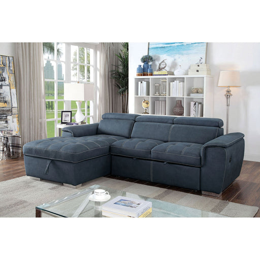 Patty Blue Gray Sectional, blue - Premium Sectional from FOA East - Just $1641.90! Shop now at Furniture Wholesale Plus  We are the best furniture store in Nashville, Hendersonville, Goodlettsville, Madison, Antioch, Mount Juliet, Lebanon, Gallatin, Springfield, Murfreesboro, Franklin, Brentwood