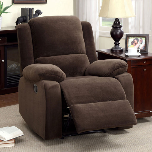 Haven Dark Brown Recliner - Premium Recliner from FOA East - Just $491.40! Shop now at Furniture Wholesale Plus  We are the best furniture store in Nashville, Hendersonville, Goodlettsville, Madison, Antioch, Mount Juliet, Lebanon, Gallatin, Springfield, Murfreesboro, Franklin, Brentwood