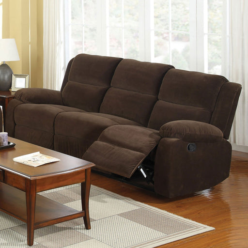 Haven Dark Brown Sofa w/ 2 Recliners - Premium Sofa from FOA East - Just $961.35! Shop now at Furniture Wholesale Plus  We are the best furniture store in Nashville, Hendersonville, Goodlettsville, Madison, Antioch, Mount Juliet, Lebanon, Gallatin, Springfield, Murfreesboro, Franklin, Brentwood